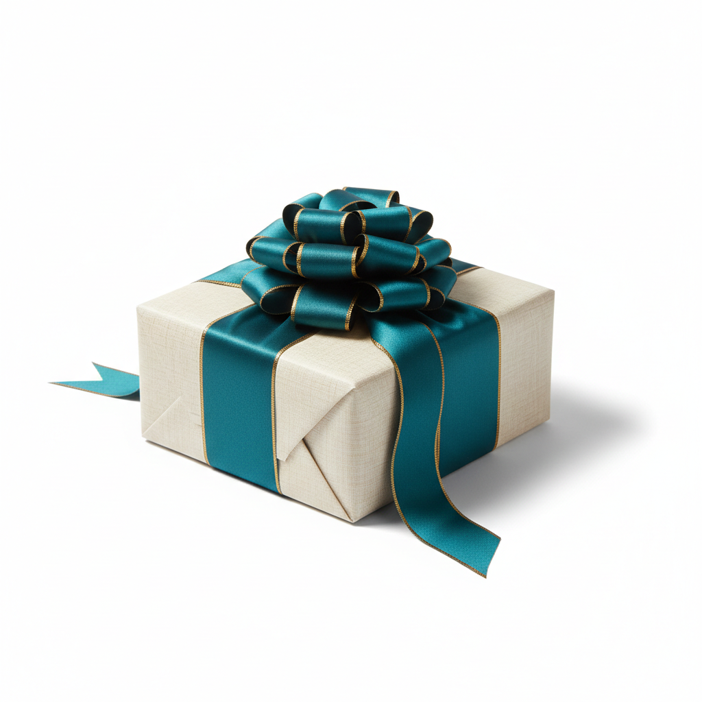 Elegant wrapped gift