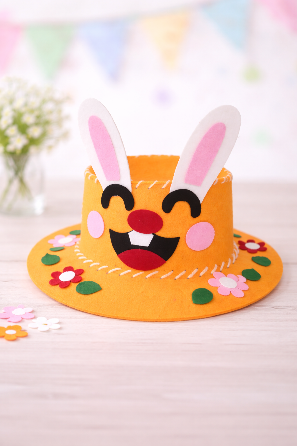 DIY Bunny Felt Hat Craft Kit for Kids 🐰🎨